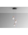 CORINA- LAMPARA 3L NEGRO-COBRE